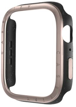 CASETiFY Impact Watch Case [Brushed Aluminium Bezel] Compatible with Apple Watch Series 7-9 - 41mm - Rose Gold