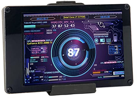 Annadue 3.5inch IPS CPU Hardware Temperature Monitor External Expansion Display, High Resolution LCD Screen for PC, ARGB Computer Case, Secondary Screen
