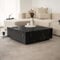 Home Deluxe - Couchtisch Amiri XL - Farbe: Schwarz, Größe: 95 x 95 cm, MDF Platte, bereits fertig montiert I Wohnzimmertisch Beistelltisch Sofatisch