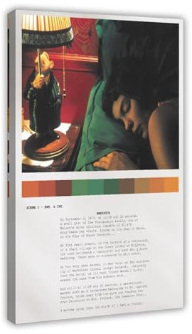 DESHVA Angel Amelie – Filmposter auf Leinwand, Poster, Wandkunst, Dekor, Bild, Gemälde für Wohnzimmer, Schlafzimmer, Dekoration, Rahmen-Stil, 20 x 30 cm