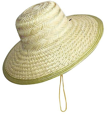 MUUYYI Chapeau de paille pour femme et homme - Chapeau de protection solaire plat respirant à large bord en bambou tissé - Chapeaux Panama, Couleur principale, taille unique