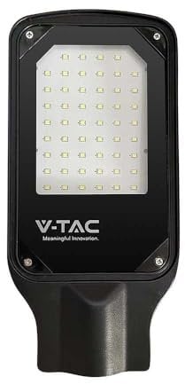 V-TAC Luci stradali a LED – Luci stradali sottili – IP65 – Nero – 30 Watt – 2510 lumen – 6500 K