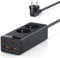 TESSAN 30W USB C Steckdosenleiste, GaN USB C Schnellladen Mehrfachstecker mit 2 Fach, Mehrfachsteckdose mit Verlängerungskabel 2M, Steckerleiste Überspannungsschutz 3600W für Büro