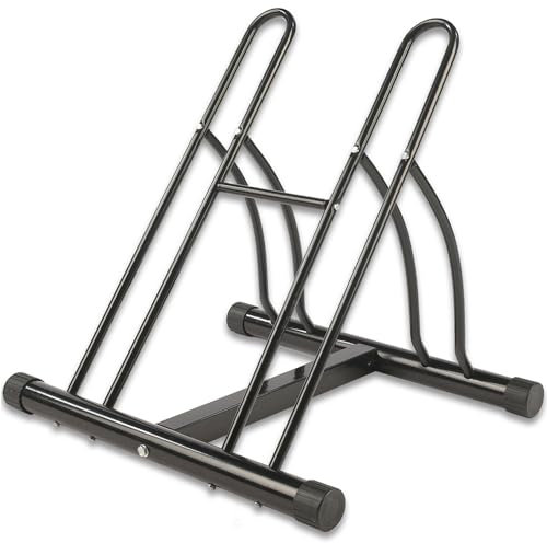 Taylor & Brown Double Heavy Duty Twin Bike Bicycle Floor Parking Stand Holder Storage Rack Reversible Mountain Bikes Kids Indoor Outdoor Home Garage Shed