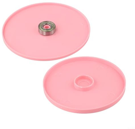 Professional Rotating Cake Turntable Stand, Revolving Plate for Flawless Cake Decoration (for PINK)