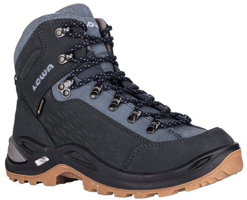LOWA Stiefel mittel RENEGADE WARM GTX MID Ws navy/eisblau, 42.5