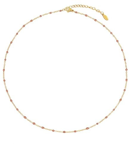 HMOOY Bohemian Bead Choker Halskette für Frauen, 14K Gold/Silber plattiert Bunte Y2k Ästhetische Sommer Perlen Choker Halskette Strand Schmuck Prom Party Festival