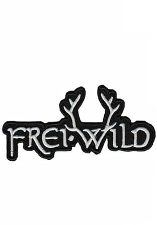 martytradingofficial - Frei.Wild - Silber Aufnäher Besticktes Patch zum Aufbügeln Applique Souvenir Zubehör - 10cm - Outdoor - Iron-On - Embroidered Patch - Aufnäher