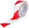Innfeeltech 1 Stück reflektierendes Twill-Warnband, 50mm*25m, nachts reflektierendes Twill-Klebeband mit Markierung, weiß und rot