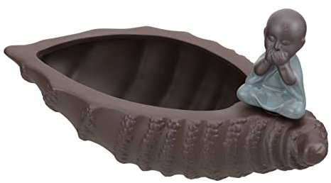 TOYANDONA Pot De Fleur Céramique à Motif Moine Mignon Jardinage Hydroponique Intérieur Décor Vintage pour Succulentes Et Plantes Intérieur