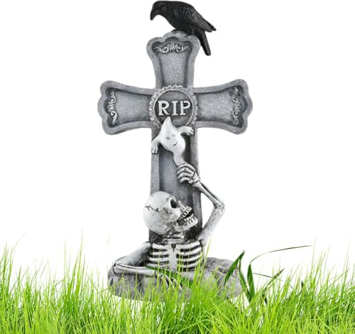 Grabsteine für Halloween-Gräber, Grabschmuck für den Friedhof | Miniatur-Schilder und Stelen für Zubehör, Handwerk, Friedhof, Rasen, Dekoration für den Außenbereich