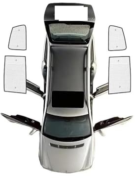DESDEAQQSQ Stück Sonnenblende Für VW Für Sharan 7N 2010-2022 Sonnenschutz Auto Innen Außen Vorne Hinten Windschutzscheiben Sonnenschirm Sonne Blockieren(Rear Windows)