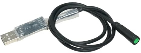 Violiica 5-poliges USB-Programmierkabel für 8fun 01 02 SHD-Laufwerksmotor – für 8fun E-Bike-Kit-Controller, Kabel, 580 mm, Schwarz