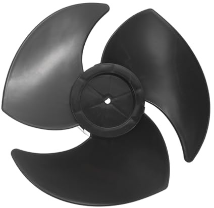 sourcing map Plastic Fan Blade (OD: 6 Inch) - Universal Circulation Fan Blade Three Leaves Replacement Household Electric Leaves for Kitchen Bedroom Warehouse, Black