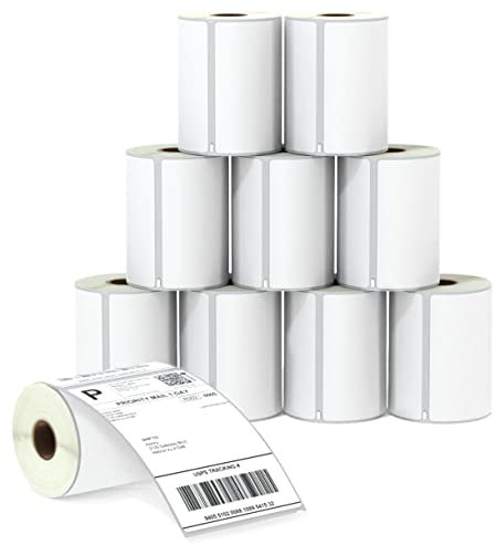 BETCKEY - 10 Rollen Etiketten Kompatibel mit DYMO S0904980, 104mm x 159mm, 2200 Versandetiketten für LabelWriter 4XL, NICHT passend 5XL