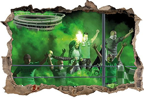 Ultras Hannover, 3D Wandsticker Format: 62x42cm, Wanddekoration