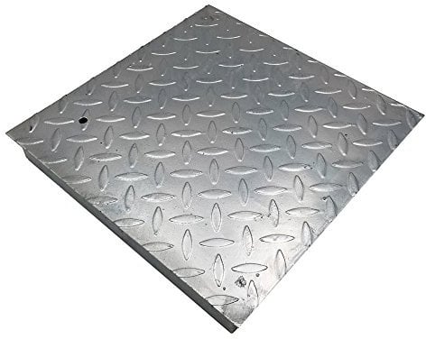 EINSIDE Chiusino zincato rinforzato, Coperchio in lamiera zincata, 35 x 35 cm