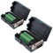 Oiyagai 2 Piezas de Adaptador de Conector DB15 3+9 D-SUB VGA Macho de 3 Filas y 15 Pines con Placa de Terminal de Tuerca, Sin Soldadura