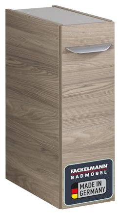 FACKELMANN Unterschrank Luxor/Badschrank mit Soft-Close-System/Maße (B x H x T): ca. 20 x 60,5 x 45 cm/Schrank fürs Bad mit 1 Tür/Türanschlag rechts/Korpus: Braun hell/Front: Braun hell