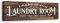 Leinwand-Wandkunst im Vintage-Stil, Waschküche, lustige Regeln, Drucke, Schilder, gerahmt | Badezimmer, Waschküche, Dekoration (20,3 x 61 cm, Wäsche – C2)