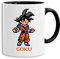 Goku Pixel - tasse à café Mug cadeau Son Ruffy Luffy Zoro Saitama One Dragon Master Goku Ball Vegeta Roshi Piece Db, Farbe2:Blanc