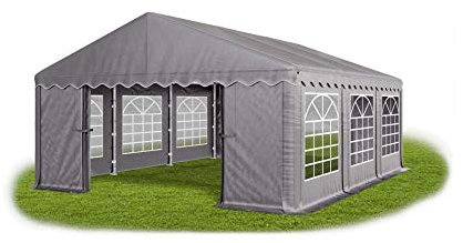 Das Company Partyzelt 5x6m wasserdicht grau Zelt 240g/m² PE Plane hochwertig Gartenzelt Summer PE - Faltpavillon - Gartenpavillon - Pavillon - Lagerzelt - Partyzelt