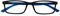 OPULIZE See-Lesebrille Blaulichtfilter Schmal Rahmen Federscharniere Verbessern Den Schlaf Computer Gaming Entspiegelt Schwarz Herren Damen B9-1+1.50