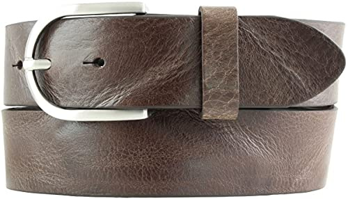 BELTINGER Damen-Gürtel aus Vollrindleder Used-Look 4 cm | Jeans-Gürtel für Damen 40mm | Ledergürtel Vintage-Look 4cm