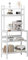 sogesfurniture Estante para Microondas, Estante para Comedor y Cocina, Estante de 5 Niveles, con 8 Ganchos de Metal, Marco de Metal Estable, Dimensión: 80 x 40 x 169,5 cm, Color: Blanco