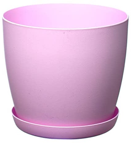 Home Garden Ornaments Plant Pots Indoor, Indoor Plant Pot - Decorative Flower Pots with Mat Surface and Plant Pot Saucer (Diameter: 30cm, Colour: Pink)
