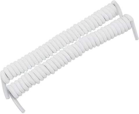 Anopo 2 Paare Twist Schnürsenkel Ohne Krawatte Elastisch Gelockt Schuhband für Sportschuhe Sneaker Weiß