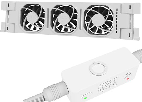 Heatfan 3 Single Heizkörper ventilator - Heizkörperlüfter flüsterleise <20 dB, spart bis 30% Heizkosten, einfache Montage, universell lange Lebensdauer, für Heizkörper 50-80cm - 1 Stück Weiß