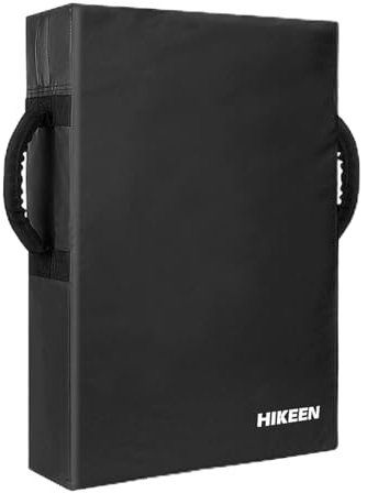Hikeen Fußball-Blockierpolster, Trainingsgerät, dichter, weicher Schaumstoff-Kick-Pads für Fußball, Basketball, Hockey, Lacrosse Tackle Dummy, 40,6 x 61 cm, Kick-Shield-Pad mit Griffen (1 Stück)