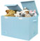 GRANNY SAYS Extra Large Storage Box, Pack of 1 Large Storage Box, Storage Box with Lid, Storage Organiser, Light Blue Storage Box with Lid for Bedroom Storage
