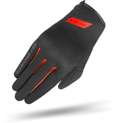 SHIMA ONE EVO Guanti Moto Estivi Donna Tessile Corto Ventilato Omologati Guanto per Motocicletta Ventilata Scooter Motocross Protettore Rinforzato Abbigliamento Città (Donna, Rosso, M)