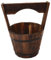 GANAZONO Wooden Bucket,Water Wishing Well Pail Vintage Style Primitive Planter Rustic Flower Planters Pots Container for Garden Home Plants
