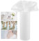 YOPEUC Tulle Blanc Mariage 30cmx91m, Rouleau Tulle Mariage Décoration, Rouleau de Tulle Blanc Mariage Tulle Mariage, Weißer Tüll Tulle Roll pour Tutu Banquet Mariage Artisanat DIY