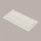 Lucgel Plateau plat rectangulaire en pulpe de cellulose blanche, Assiette Jetable, 260 x 130 mm - 50 pièces