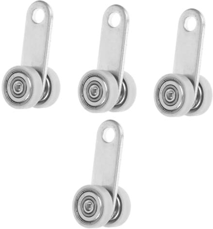 4 Stück Hängendes Rad Montage Des Strebenkanalwagens Türrolle Trolley-hardware Ersatzwagenbaugruppe 2-rad-trolley-baugruppe Laufkatzenanordnung Mit Lagern Wälzlager Stahl SOLUSTRE