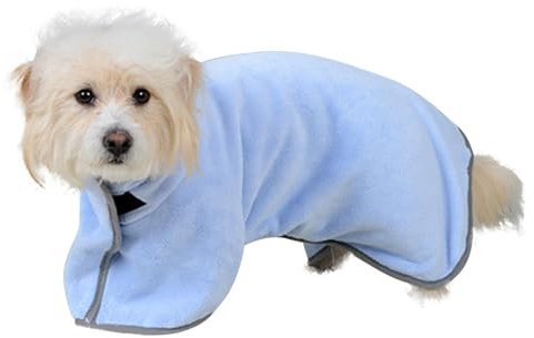 Hundemantel, Handtuch, Trocknungsmantel für Hunde – Badetuch für Hunde, super saugfähig, ultraweich, schnell trocknend, Hundemantel, maschinenwaschbar zum Trocknen