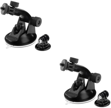 Mikinona 4pezzi Per Action Camera Ventosa e Adattatorper Treppiedper Session Cam Installazione Facile Per Auto Barche e Superfici Lisce