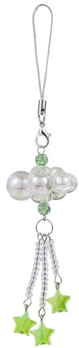 BEEFLYING Colgante de Nube para teléfono móvil, Accesorios de Estrella Y2K adecuados para Bolso, Llavero, cámara, Cartera, decoración（Verde）