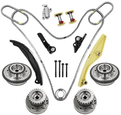 3.5 Ecoboost Timing Chain Kit With Vvt Cam Phaser AT4Z6K297B Fits 2011-2013 Ford F150 Flex Taurus Fusion 3.5L 3.7L, Mercury Milan,Lincoln Mkx Mkz Zephyr,OE# AT4Z6L266B