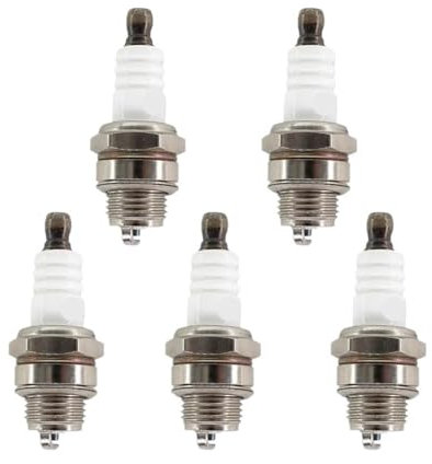 BeJdtvEo Kompatibel mit L7T Rasenmäher Zündkerzen Zweitaktmotor 5 Stück