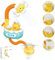 Aischens Jouets de Bain Enfants avec Pommeau Douche Réglable Tournesol, Jouet de Bain Électrique pour Bébés, Jouet de Douche Canetons, Jouets de Baignoire pour Enfants 1- 4 Ans, Jouets d’Eau Cadeau