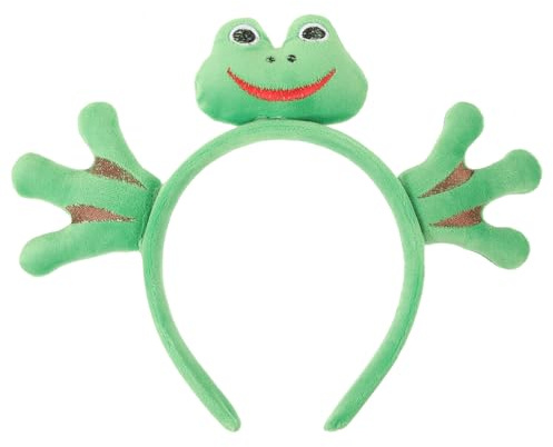 Frosch Haarreif Cartoon Gewebe für Frauen Mädchen Halloween Party