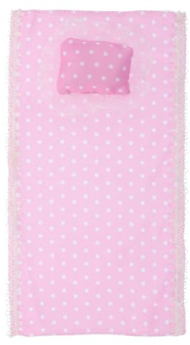 ifundom Doll Cradle Bedding Set for Dollhouse with Cotton Bed Sheet and Miniature Pillow Two-piece Doll Bed Accessories and Play Nursery