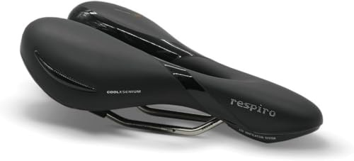 Selle Royal Unisex Respiro Moderate Stracciatella Fahrradsattel, Black, 277 x 182 mm