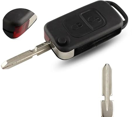 2BTN Fernbedienung für Mercedes-Benz SLK E113 A C E S W168 W202 W203 W210 | Gehäuse für Fernbedienung mit Klappdeckel,für A160 W124 B200