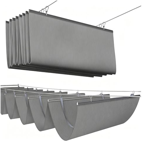 Tende Parasole Retrattile, Copertura Per Pergola Da Esterno, Resistente Ai Raggi UV, Adatta Per Balconi, Terrazze, Portici, Garage E Giardini(1.2x4.2m)